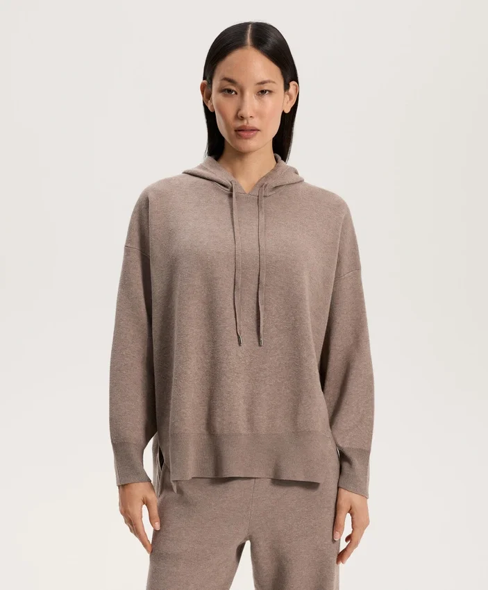 Long Knit Hooded Jumper Long Knit Hooded Jumper