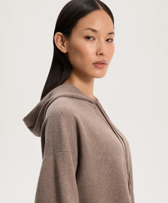 Long Knit Hooded Jumper Long Knit Hooded Jumper