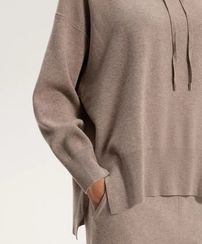 Long Knit Hooded Jumper Long Knit Hooded Jumper