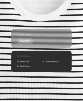 Long Modal Rib Stripe Tank Top