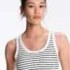 Long Modal Rib Stripe Tank Top Long Modal Rib Stripe Tank Top