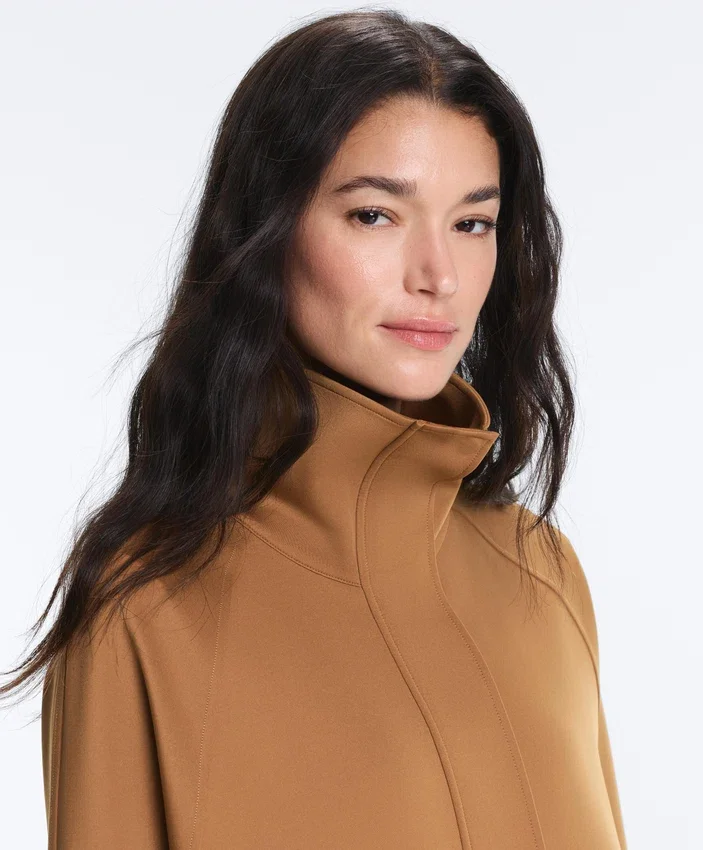 Long Neoprene-Effect Jacket Long Neoprene-Effect Jacket