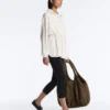 Long Pinstripe Jacket with Adjustable Waist and Soft-Touch Modal Long Pinstripe Jacket with Adjustable Waist and Soft-Touch Modal