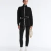 Long Piping Jacket with Soft-Touch Modal