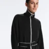 Long Piping Jacket with Soft-Touch Modal
