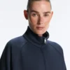 Long Piqué Jacket with Contrast Cotton Piping
