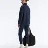 Long Piqué Jacket with Contrast Cotton Piping