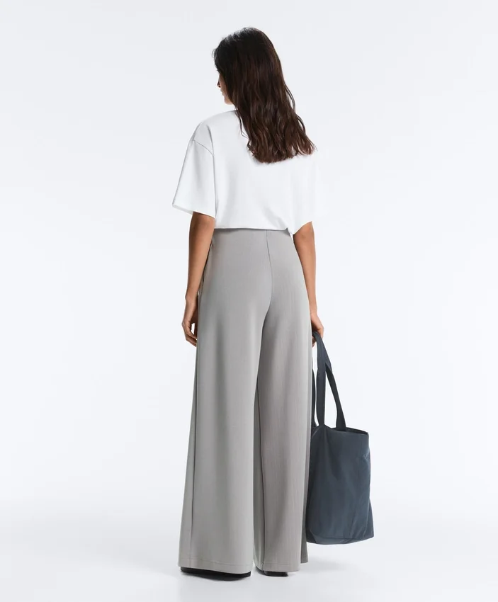 Long Pleated Trousers with Soft Touch Modal Long Pleated Trousers with Soft Touch Modal