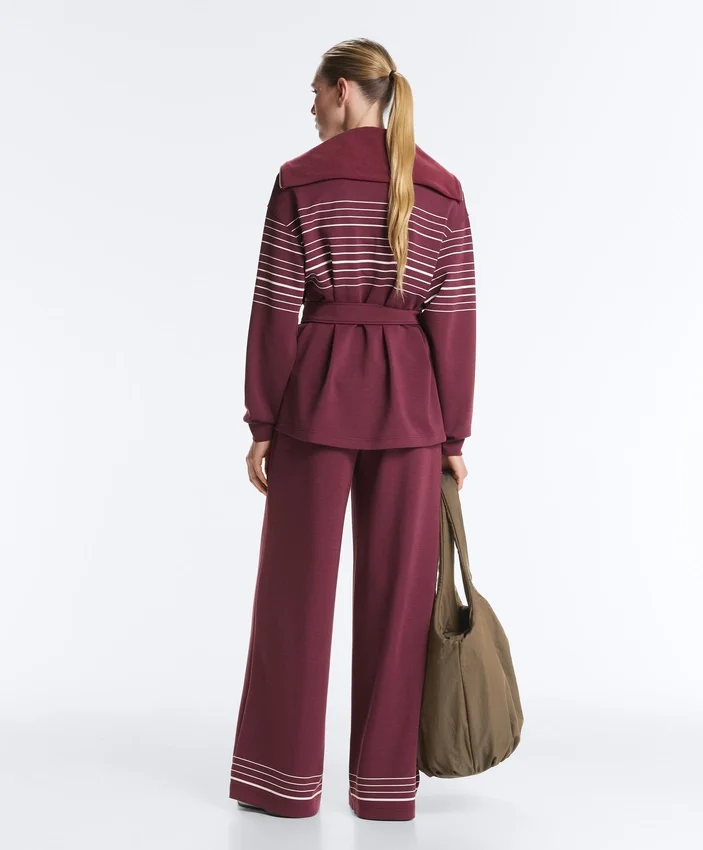 Long Sailor Stripe Jacket with Soft-Touch Modal Long Sailor Stripe Jacket with Soft-Touch Modal