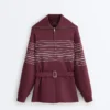 Long Sailor Stripe Jacket with Soft-Touch Modal Long Sailor Stripe Jacket with Soft-Touch Modal