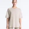 Long Short-Sleeved Cotton Blend T-Shirt Long Short-Sleeved Cotton Blend T-Shirt