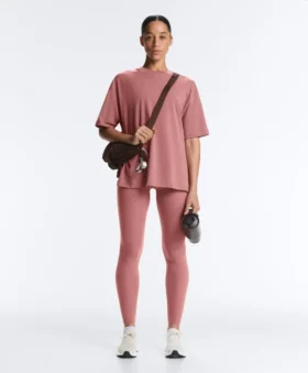 Long Short-Sleeved Cotton Blend T-Shirt