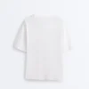 Long Short-Sleeved Cotton Blend T-Shirt Long Short-Sleeved Cotton Blend T-Shirt