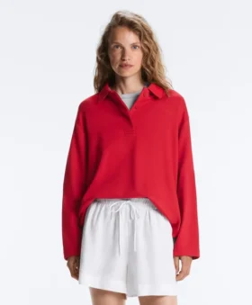 Long Sleeve Pique Polo Shirt
