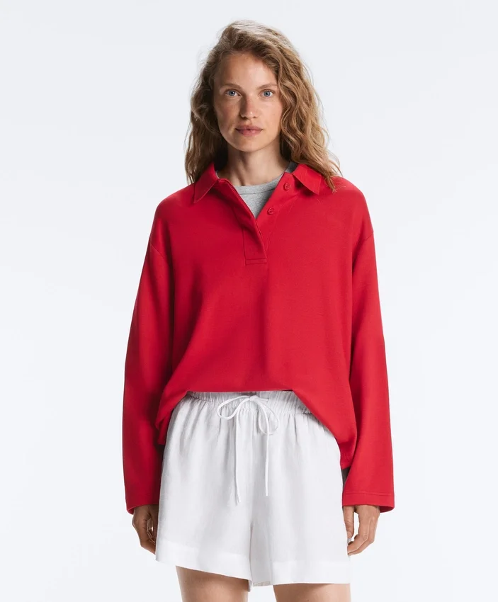 Long Sleeve Pique Polo Shirt Long Sleeve Pique Polo Shirt