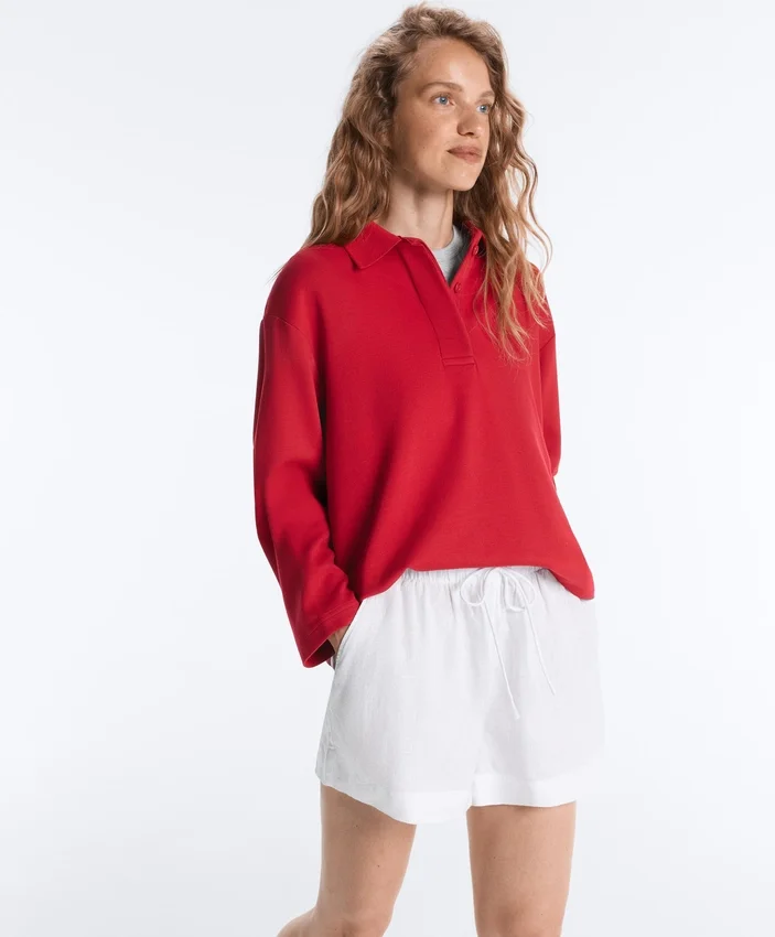 Long Sleeve Pique Polo Shirt Long Sleeve Pique Polo Shirt