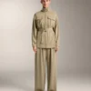 Long Soft-Touch Jacket with Modal and Belt Long Soft-Touch Jacket with Modal and Belt
