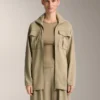 Long Soft-Touch Jacket with Modal and Belt Long Soft-Touch Jacket with Modal and Belt