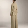 Long Soft-Touch Jacket with Modal and Belt Long Soft-Touch Jacket with Modal and Belt
