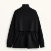 Long Soft-Touch Jacket with Modal and Pockets
