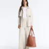 Long Soft-Touch Jacket with Modal and Pockets