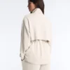 Long Soft-Touch Jacket with Modal and Pockets