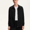 Long Soft-Touch Jacket with Modal and Pockets