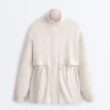 Long Soft-Touch Jacket with Modal and Pockets