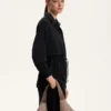 Long Soft-Touch Jacket with Modal and Pockets