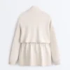 Long Soft-Touch Jacket with Modal and Pockets