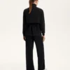 Long Soft-Touch Jacket with Modal and Pockets