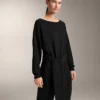 Long Soft-Touch Modal Sweatshirt with Knot Detail Long Soft-Touch Modal Sweatshirt with Knot Detail