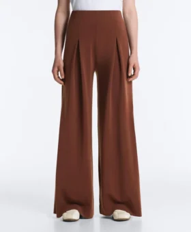 Long Trousers with Soft Touch Modal and Pleat Detail