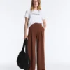 Long Trousers with Soft Touch Modal and Pleat Detail Long Trousers with Soft Touch Modal and Pleat Detail