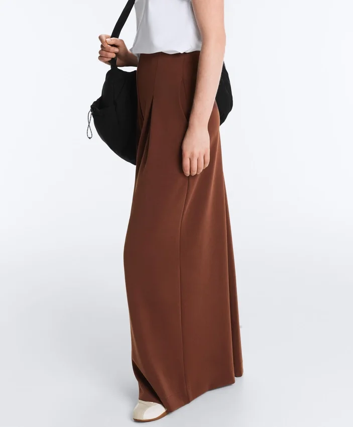 Long Trousers with Soft Touch Modal and Pleat Detail Long Trousers with Soft Touch Modal and Pleat Detail