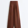 Long Trousers with Soft Touch Modal and Pleat Detail Long Trousers with Soft Touch Modal and Pleat Detail
