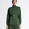 Long Utility Jacket with Twill Belt Long Utility Jacket with Twill Belt