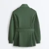Long Utility Jacket with Twill Belt Long Utility Jacket with Twill Belt