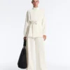 Long Utility Jacket with Twill Belt Long Utility Jacket with Twill Belt