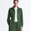 Long Utility Jacket with Twill Belt Long Utility Jacket with Twill Belt