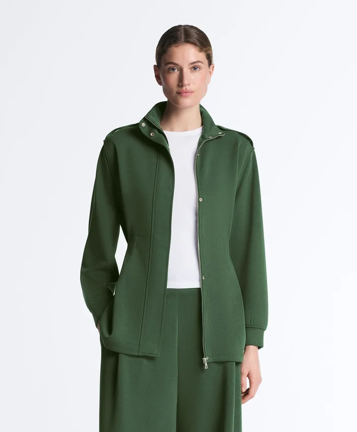 Long Utility Jacket with Twill Belt Long Utility Jacket with Twill Belt