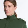 Long Utility Jacket with Twill Belt Long Utility Jacket with Twill Belt