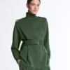 Long Utility Jacket with Twill Belt Long Utility Jacket with Twill Belt