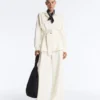 Long Utility Jacket with Twill Belt Long Utility Jacket with Twill Belt