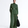 Long Utility Jacket with Twill Belt Long Utility Jacket with Twill Belt