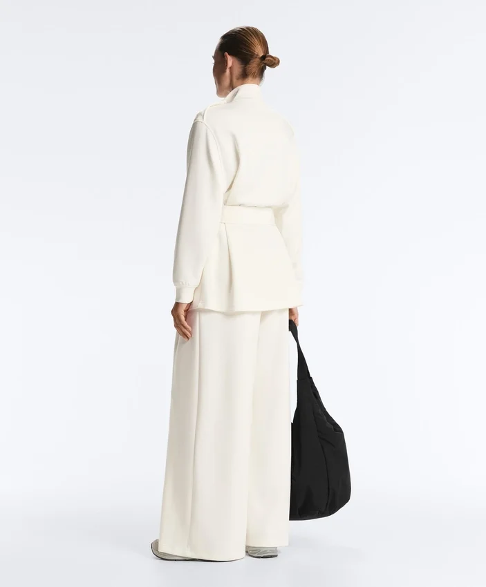 Long Utility Jacket with Twill Belt Long Utility Jacket with Twill Belt