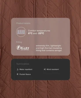 Long Water-Repellent Fellex® Aerogel Padded Jacket