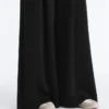 Long Wide-Leg Trousers with Soft Touch Modal and Pleats Long Wide-Leg Trousers with Soft Touch Modal and Pleats