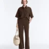 Utility Short-Sleeve Sweatshirt with Cotton Piqué Utility Short-Sleeve Sweatshirt with Cotton Piqué