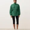 Lyocell and 24% Linen Blend Ruched Waist Jacket Lyocell and 24% Linen Blend Ruched Waist Jacket